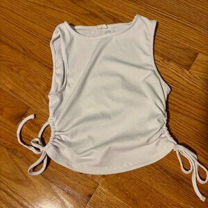 White tie side Cotton on tank top